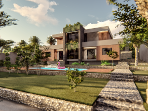Luxurious Villa in Verdant Surroundings 3D 模型