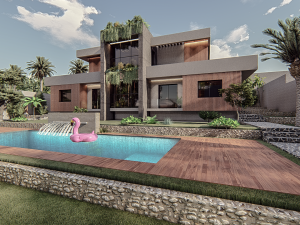 Luxurious Villa in Verdant Surroundings 3D 模型