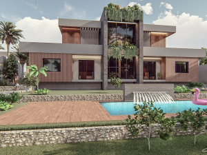 Luxurious Villa in Verdant Surroundings 3D 模型