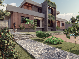 Luxurious Villa in Verdant Surroundings 3D 模型