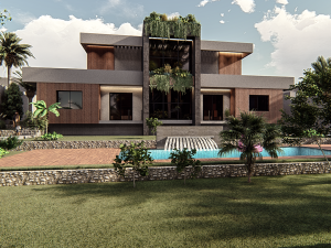 Luxurious Villa in Verdant Surroundings 3D 模型