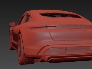 Porsche Taycan 2020 3D 모델