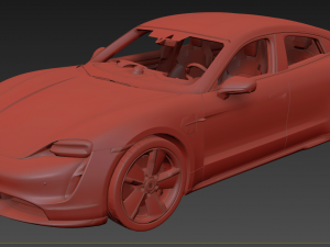 Porsche Taycan 2020 3D 모델