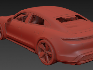 Porsche Taycan 2020 3D 모델