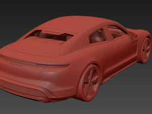 Porsche Taycan 2020 3D 모델