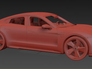 Porsche Taycan 2020 3D 모델
