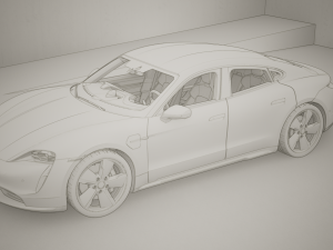 Porsche Taycan 2020 3D 모델