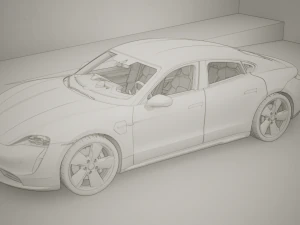 Porsche Taycan 2020 3D Model