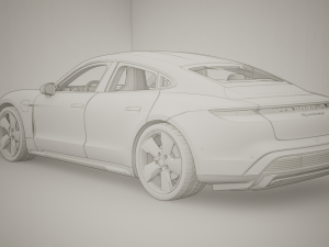 Porsche Taycan 2020 3D 모델