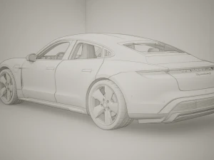 Porsche Taycan 2020 3D Model