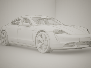 Porsche Taycan 2020 3D 모델