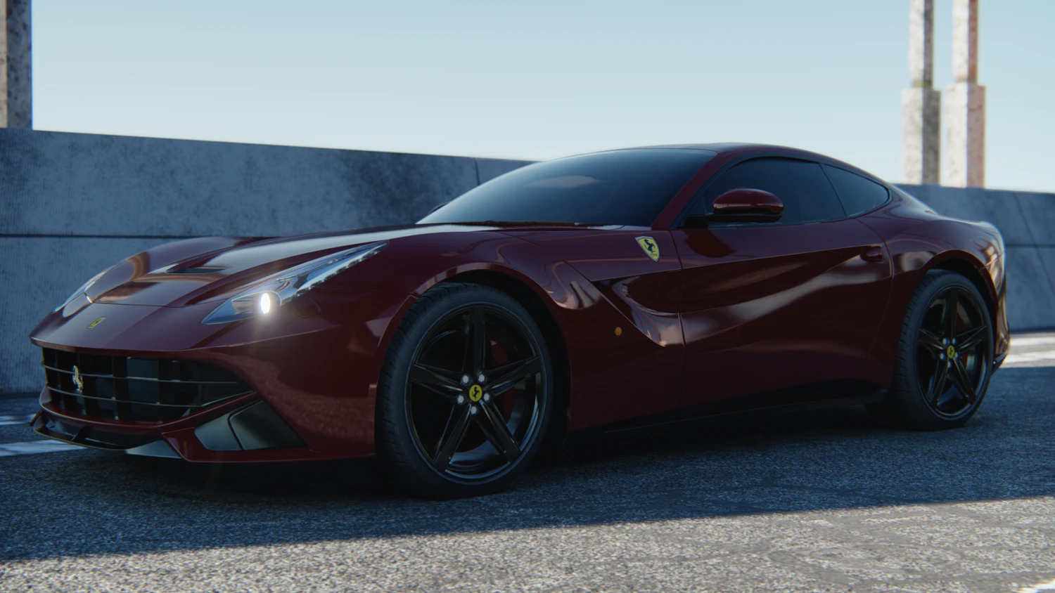 Ferrari 2011 3D Model .c4d .max .obj .3ds .fbx .stl .blend 