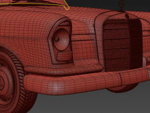 Mercedes-Benz W111 3D Model