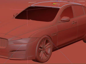 Jaguar XE 2013 3D Model