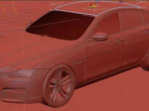 Jaguar XE 2013 3D Model