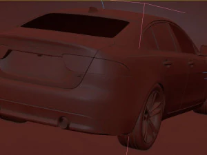 Jaguar XE 2013 3D Model