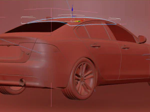 Jaguar XE 2013 3D Model