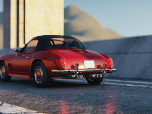 Mercedes-Bens 190 SL 3D-Modell