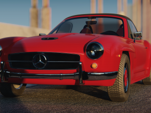 Mercedes-Bens 190 SL 3D-Modell