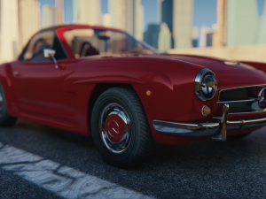 Mercedes-Bens 190 SL 3D-Modell