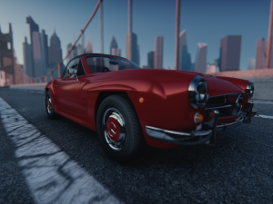 Mercedes-Bens 190 SL 3D-Modell
