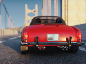 Mercedes-Bens 190 SL 3D-Modell