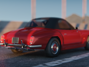 Mercedes-Bens 190 SL 3D-Modell