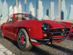 Mercedes-Bens 190 SL 3D-Modell