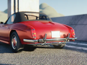 Mercedes-Bens 190 SL 3D Model