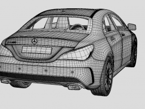 Mercedes Benz CLA Class AMG 3D मॉडल