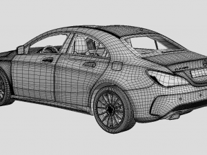 Mercedes Benz CLA Class AMG 3D मॉडल