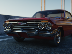 Chevrolet Impala 1961 Modelo 3D