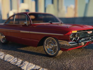 Chevrolet Impala 1961 3D मॉडल