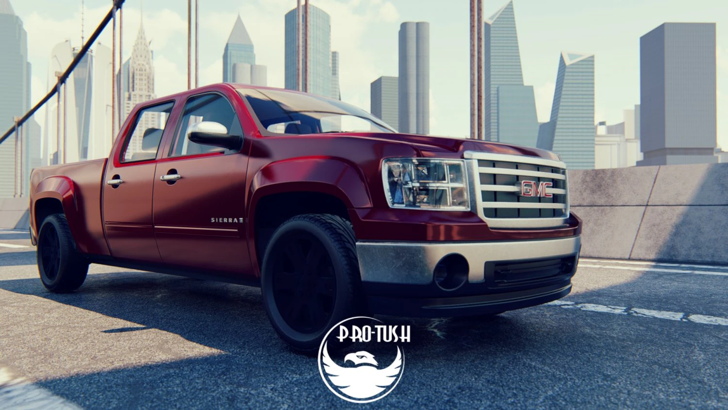 GMC sierra crew cab 2013 3D Model .c4d .max .obj .3ds .fbx .stl .blend