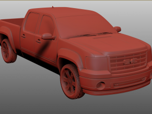 GMC sierra crew cab 2013 Model 3D