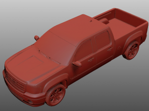 GMC sierra crew cab 2013 Model 3D