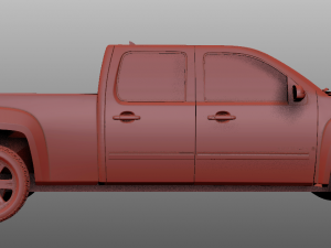 GMC sierra crew cab 2013 Model 3D