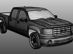 GMC sierra crew cab 2013 Model 3D