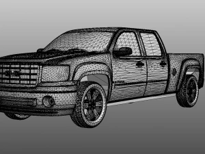 GMC sierra crew cab 2013 3D Model