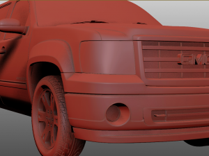 GMC sierra crew cab 2013 Model 3D