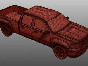 GMC sierra crew cab 2013 Model 3D