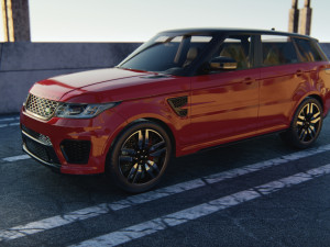 Rang Rover Sport SVR 2015 3D Model