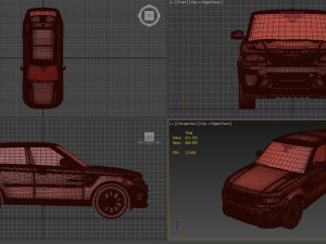 Rang Rover Sport SVR 2015 3D Model
