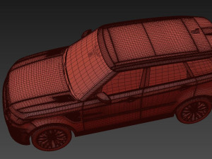 Rang Rover Sport SVR 2015 3D Model