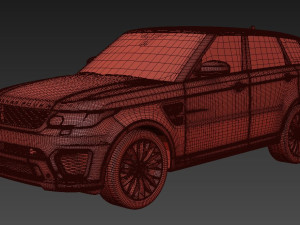 Rang Rover Sport SVR 2015 3D Model