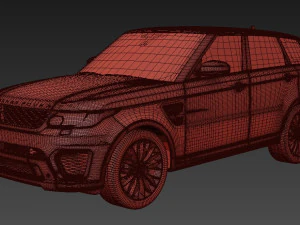 Rang Rover Sport SVR 2015 3D Model