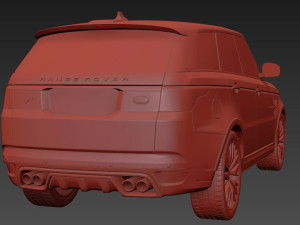 Rang Rover Sport SVR 2015 3D Model
