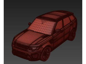 Rang Rover Sport SVR 2015 3D Model