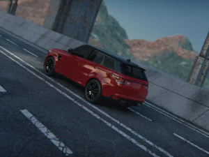 Rang Rover Sport SVR 2015 3D Model