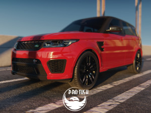 Rang Rover Sport SVR 2015 3D Model